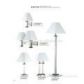 Wholesale lamps from zhongshan table lamps with white linen lampshade for hilton hotel lamps